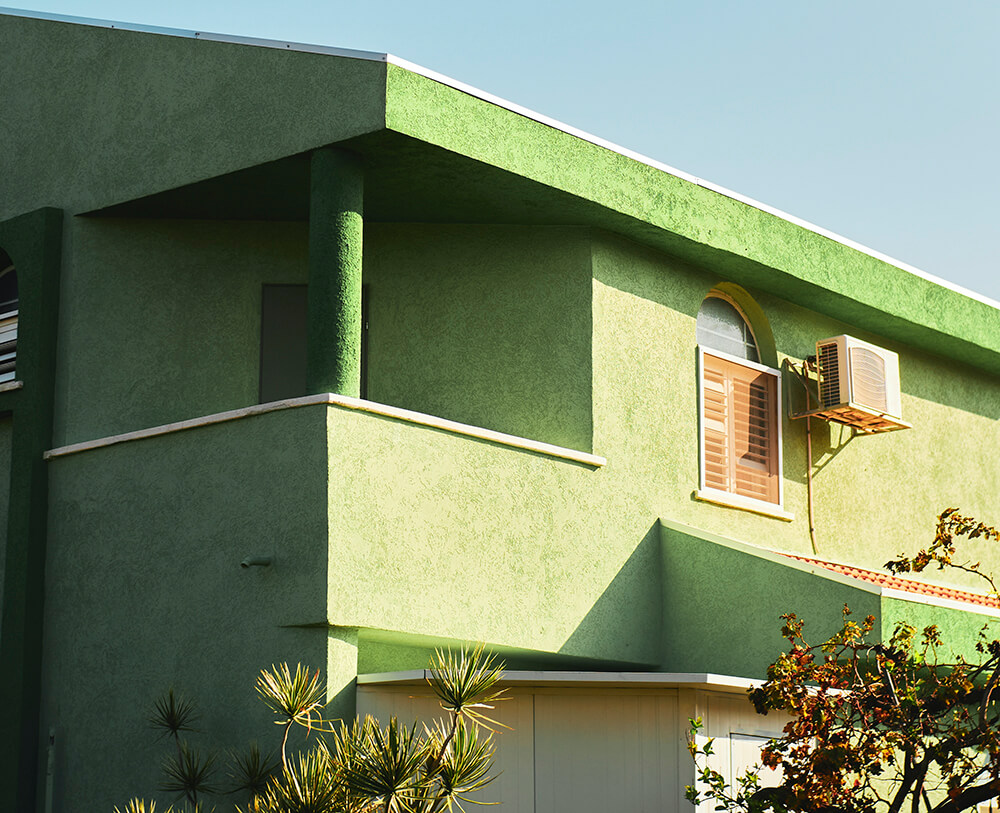 Green Stucco house example 12