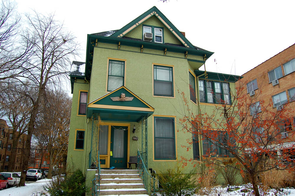 Green Stucco house example 4