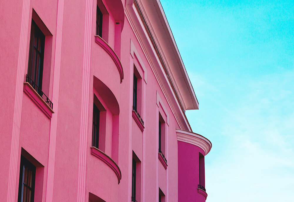 20 Beautiful Examples of Pink Stucco 3 Pink Stucco work example 1
