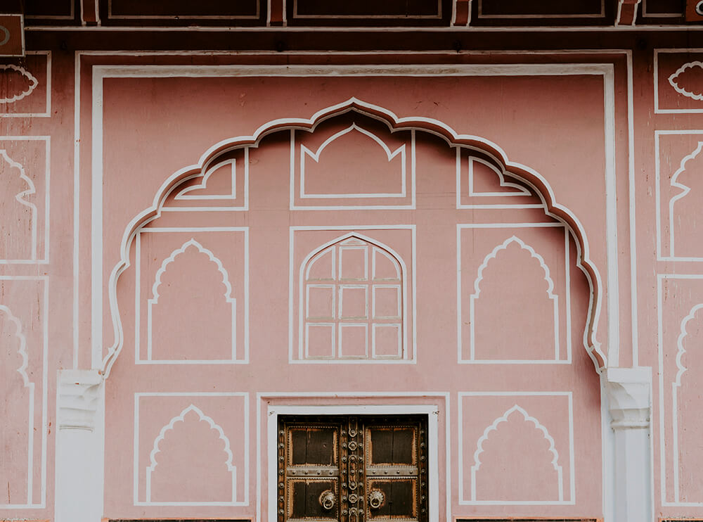 20 Beautiful Examples of Pink Stucco 17 Pink Stucco work example 15