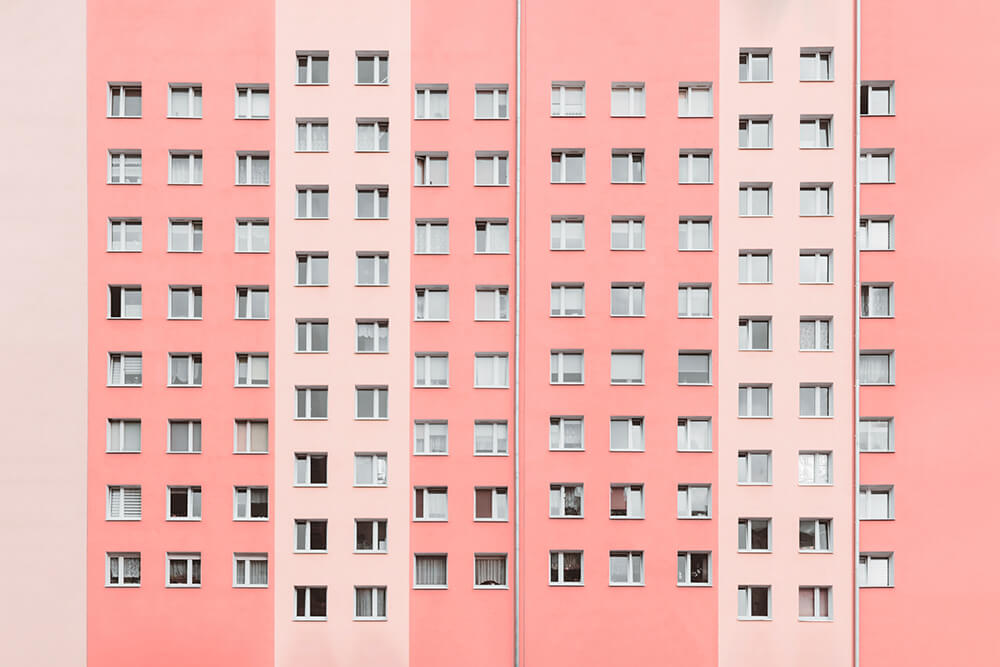 Multicolor Stucco Paint Ideas 10 image of twoi-colored plaster on the facade of apartment building