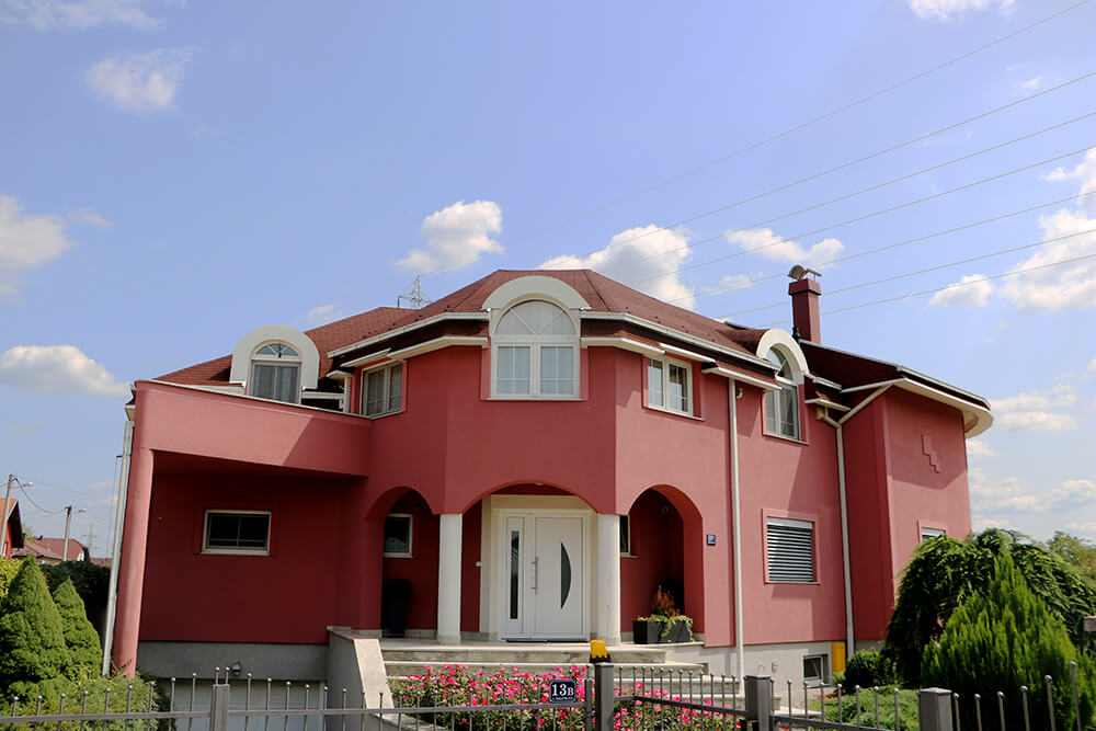 20 Beautiful Examples of Pink Stucco 10 Pink Stucco work example 8