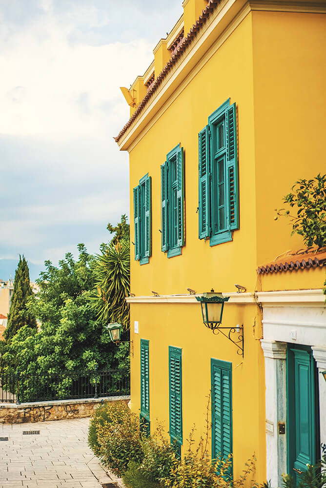 15 Ideas for Yellow Stucco Houses and Buildings 10 Yellow Stucco House example 8